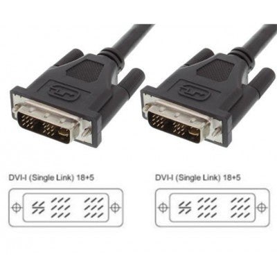 Techly DVI-Kabel - Single Link - DVI-I (M)