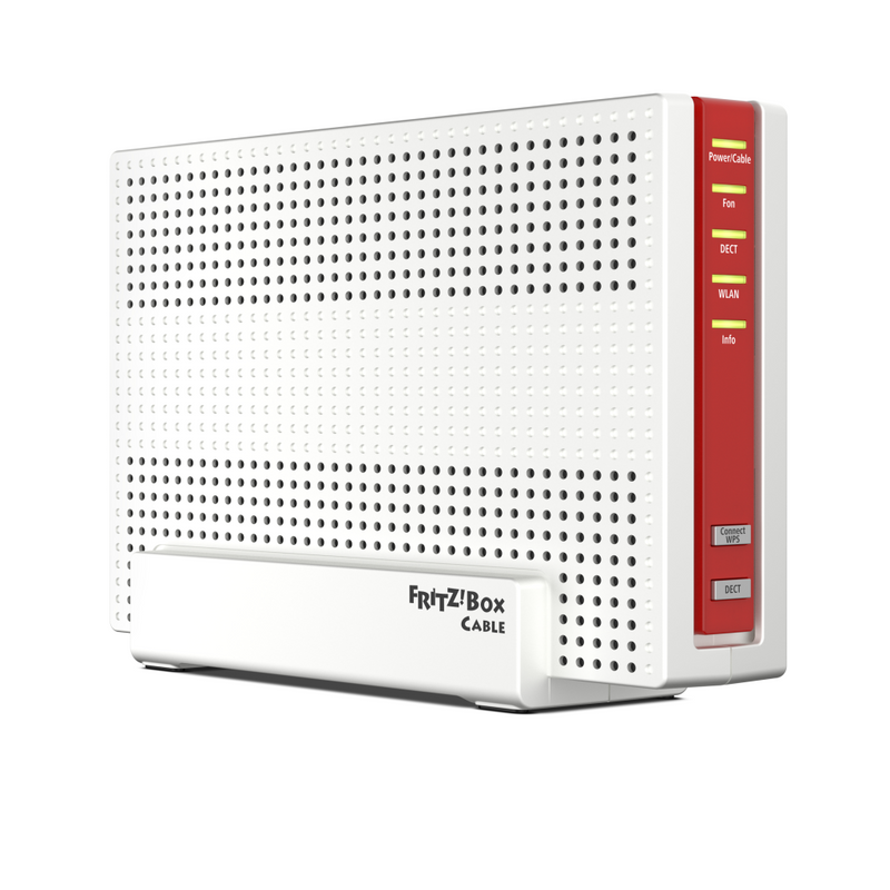 AVM FRITZ!Box 6591 Cable - Wireless Router - Kabelmodem - 4-Port-Switch - GigE - 802.11a/b/g/n/ac - Dual-Band - VoIP-Telefonadapter (DECT)