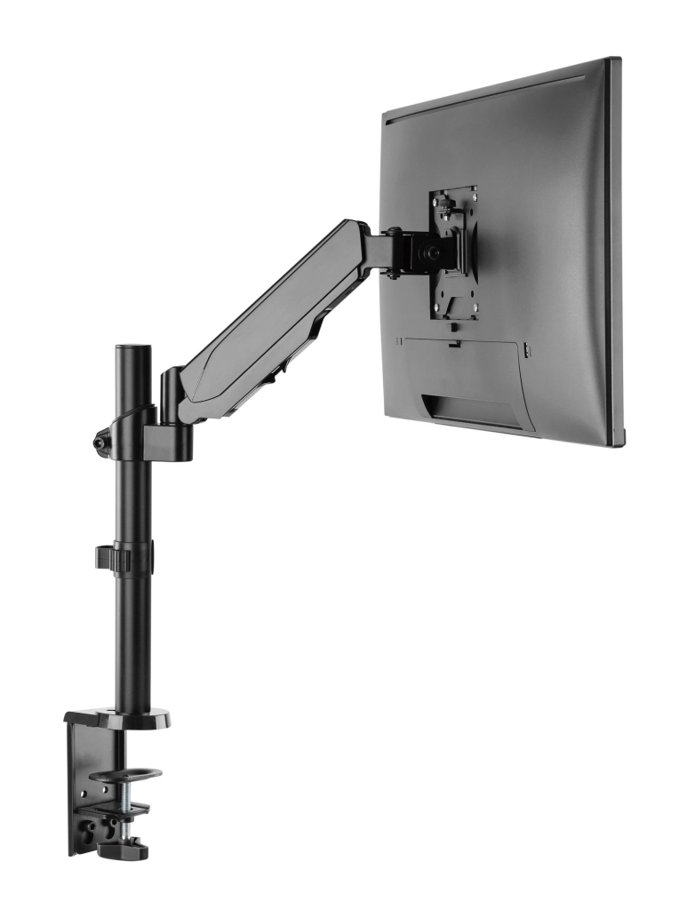Techly Befestigungskit - einstellbarer Arm - für LCD-Display - Aluminium, Stahl - Schwarz - Bildschirmgröße: 43.2-81.3 cm (17"-32")
