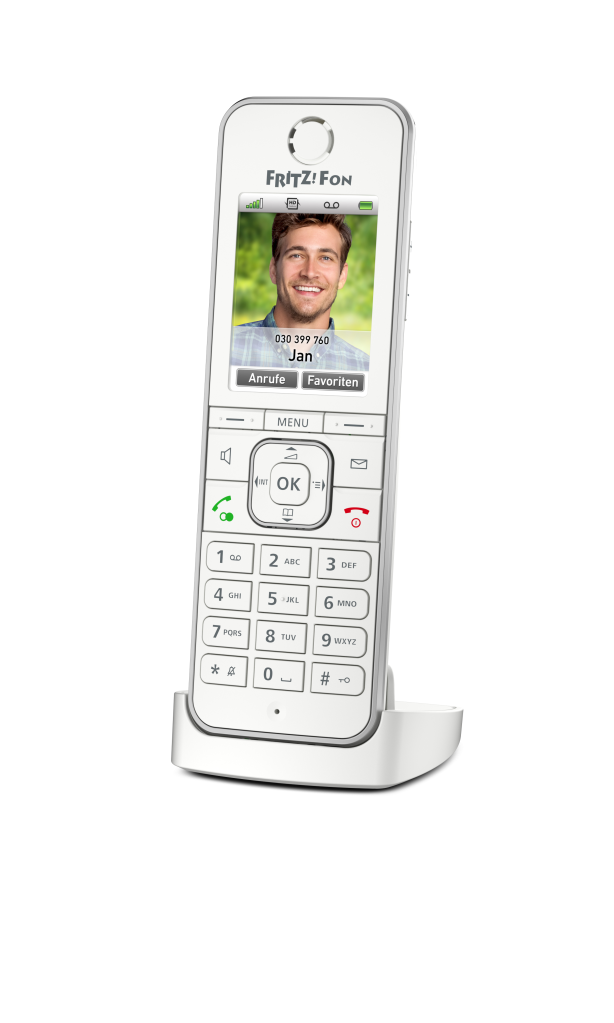 AVM FRITZ!Fon C6 - Schnurloses VoIP-Telefon - mit Internetradio mit Rufnummernanzeige