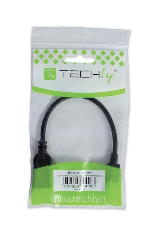 Techly USB-Adapter - USB (W) bis Micro-USB Typ B (M)