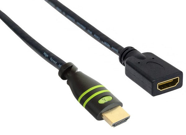 Techly HDMI-Verlängerungskabel mit Ethernet