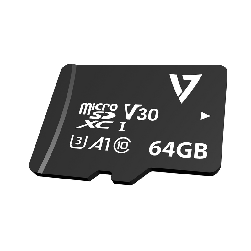 V7 VPMD64GU3 - Flash-Speicherkarte (microSDXC-an-SD-Adapter inbegriffen)