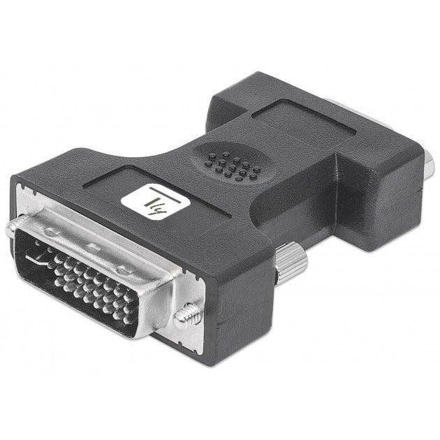 Techly DVI Adapter, DVI-I male auf VGA female,, schwarz