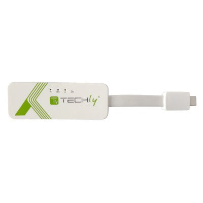 Techly USB 3.1 Typ C RJ45 10/100/1000 Adapter, weiß