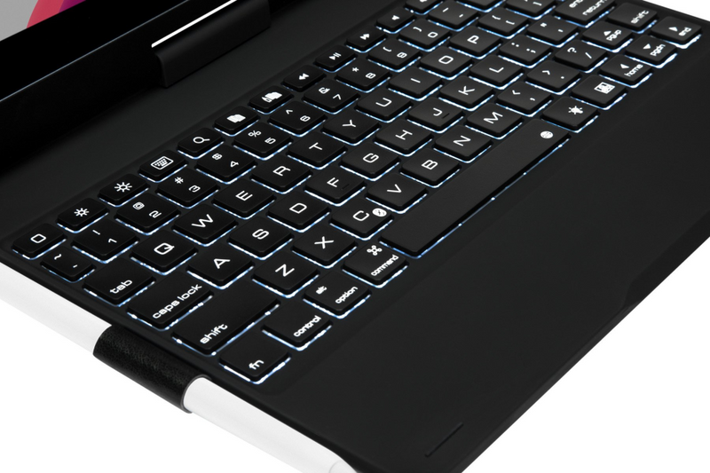 Targus VersaType - Tastatur und Foliohülle - hintergrundbeleuchtet - kabellos - Bluetooth 5.1 - QWERTY - Nordisch - Schwarz Tastatur, Schwarz Gehäuse - B2B - für Apple 10.2-inch iPad; 10.5-inch iPad Air (3. Generation)