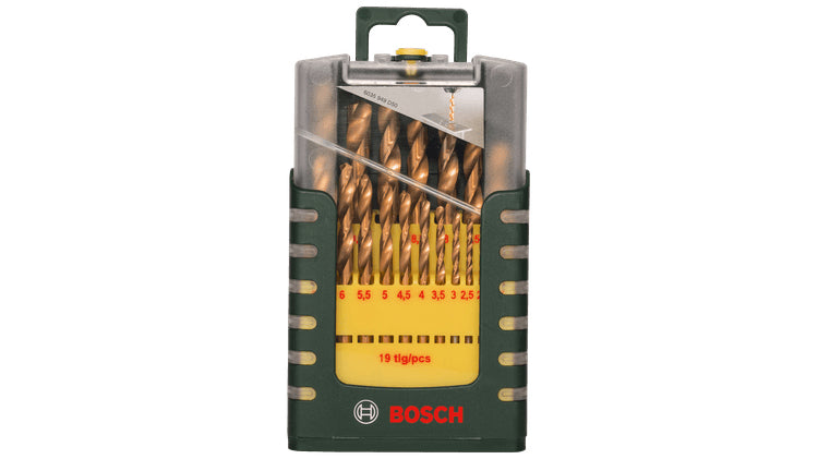 Bosch HSS-TiN - Bohrersatz - für Metall - 19 Stücke