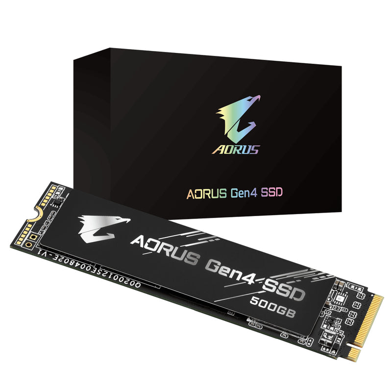 Gigabyte AORUS - SSD - 500 GB - intern - M.2 2280 - PCIe 4.0 x4 (NVMe)