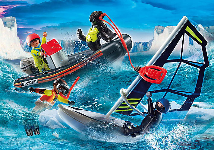 PLAYMOBIL City Action Seenot Polarsegler-Rettung - Junge/Maedchen - 4 Jahr e - Kunststoff