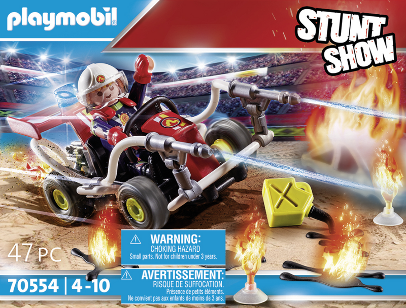 PLAYMOBIL Stuntshow Feuerwehrkart - Indoor - 4 Jahr e - Kunststoff - Mehrfarben