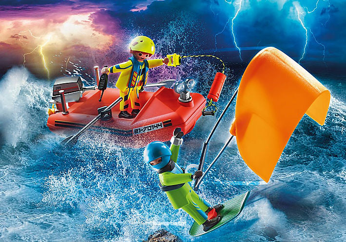 PLAYMOBIL City Action Seenot: Kitesurfer-Rettung - Junge/Mädchen - 4 Jahr(e) - Kunststoff - Mehrfarben