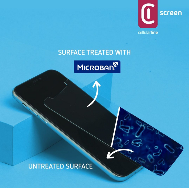 Cellularline Antibacterial Glass - Klare Bildschirmschutzfolie - Handy/Smartphone - Samsung - Galaxy A51 - Antibakteriell - Transparent