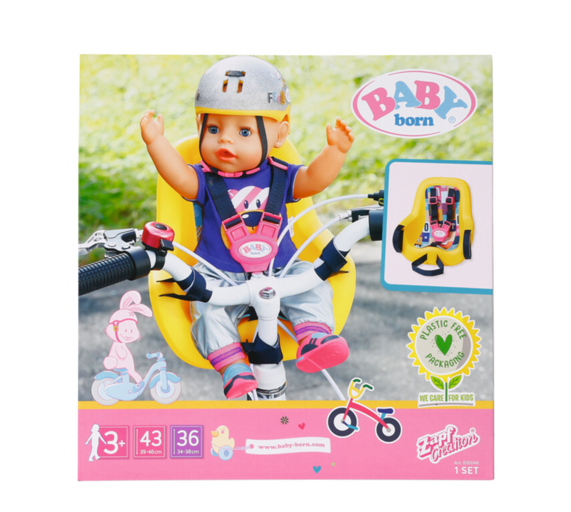 Zapf BABY born Bike Seat - Puppen-Fahrradset - Mädchen - 3 Jahr(e)