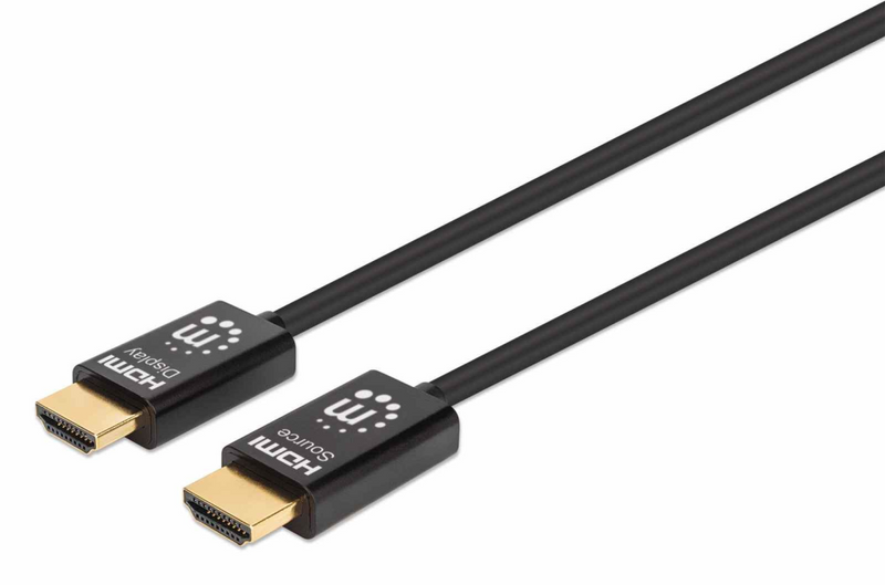 Manhattan Aktives optisches High Speed HDMI-Glasfaserkabel - 4Ka60Hz UHD - HDMI-Stecker auf - Digital/Display/Video