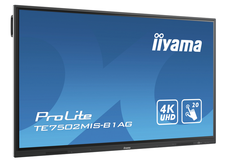 Iiyama ProLite TE7502MIS-B1AG - 190 cm (75") Diagonalklasse LCD-Display mit LED-Hintergrundbeleuchtung - interaktive Digital Signage - mit Integrierter Media-Player und Touchscreen (Multi-Touch)