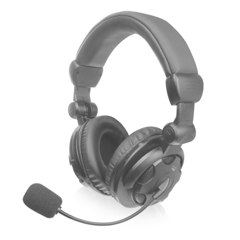 Eminent Over-ear stereo headset met microfoon en volumeregeling