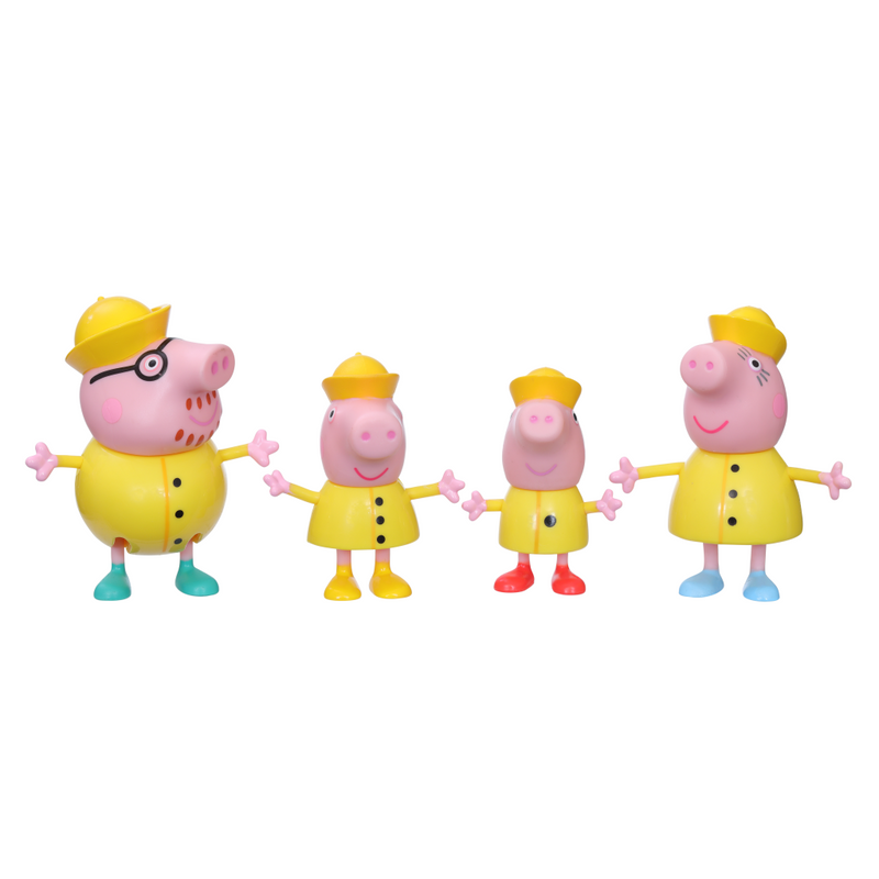 Hasbro Figurenset Peppa Pig Regentag mit Familie Wutz
