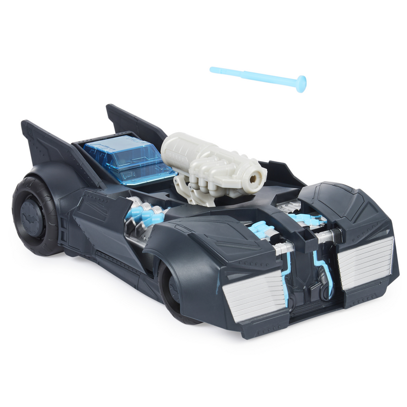 Spin Master DC Comics Batman - Tech Defender-Batmobilee - verwandelbares Fahrzeug mit Blaster
