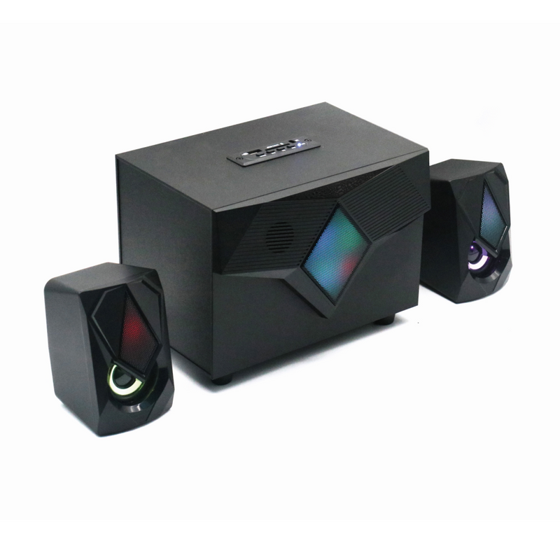 Eminent 2.1 Speakerset met verlichting Bluetooth FM radio en USB/SD/AUX
