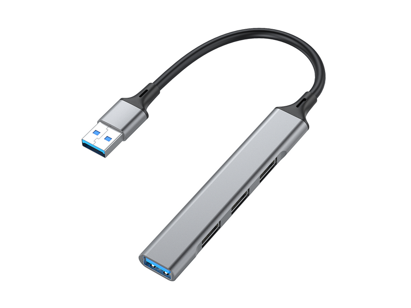 Equip USB-Hub 4-Port 2.0 ->1x3.0.3x2.0 0.15m o.Netzteil gr - Hub