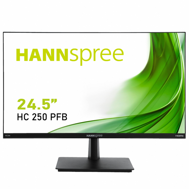 Hannspree 62.2cm/24.5'' 1920x1080 HC250PFB 16 9 3ms VGA HDMI DisplayPort VESA Tilt - 62,2 cm - 24,5