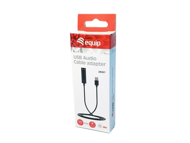 Equip Audiokabeladapter USB-A->1X Klinkenbuchse 4pin St/Bu - Digital/Daten