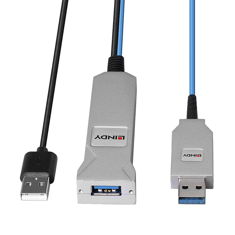 Lindy USB-Kabel - USB (M) zu USB (W) - USB 3.1 Gen1 - 30 m - Active Optical Cable (AOC)