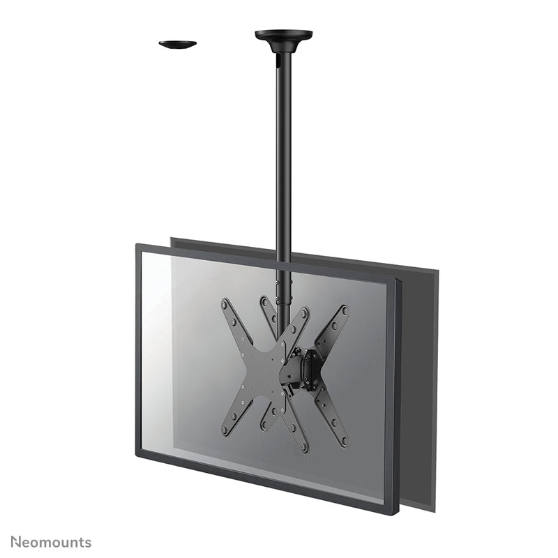 Neomounts by Newstar - Befestigungskit (Deckenmontage) - full-motion - für 2 LCD-/Plasma-Konsolen - Schwarz - Bildschirmgröße: 81.28-190.5 cm (32"-75")