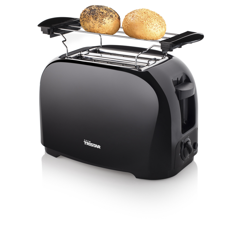 TriStar BR-1025 Toaster - 2 Scheibe(n) - Schwarz - Kunststoff - Knöpfe - Drehregler - 800 W - 980 g