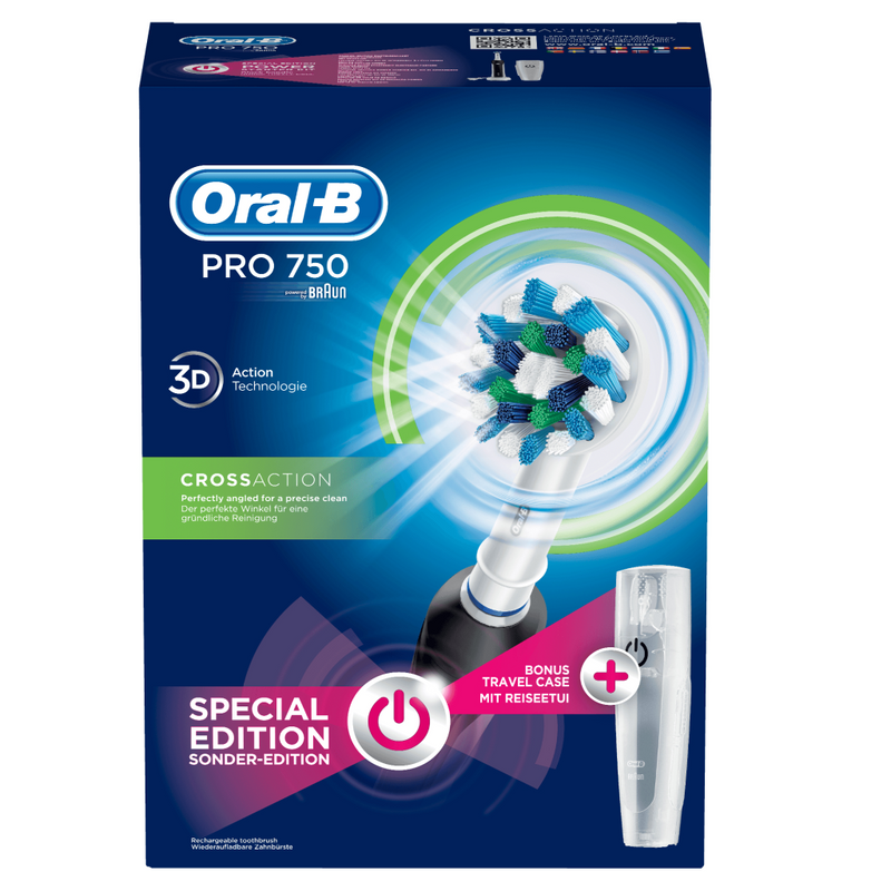 Oral-B Pro 750 CrossAction Bonus Pack - Zahnbürste