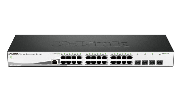 D-Link DGS 1210-28/ME - Switch - managed - 24 x 10/100/1000 + 4 x Gigabit SFP
