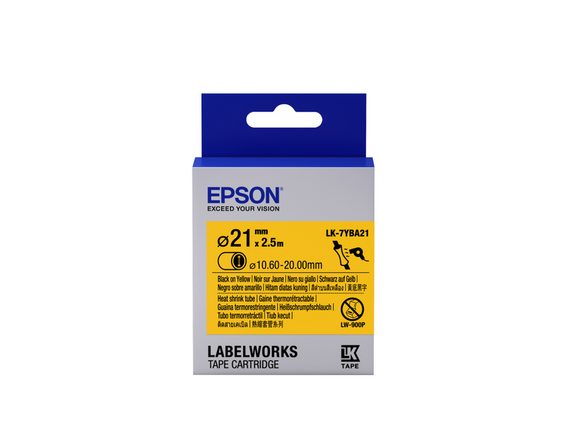 Epson LabelWorks LK-7YBA21 - Schwarz auf Gelb - Rolle (3,6 cm x 3 m)