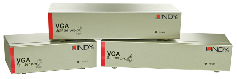 Lindy VGA Splitter Pro - Video-Verteiler - 4 x VGA