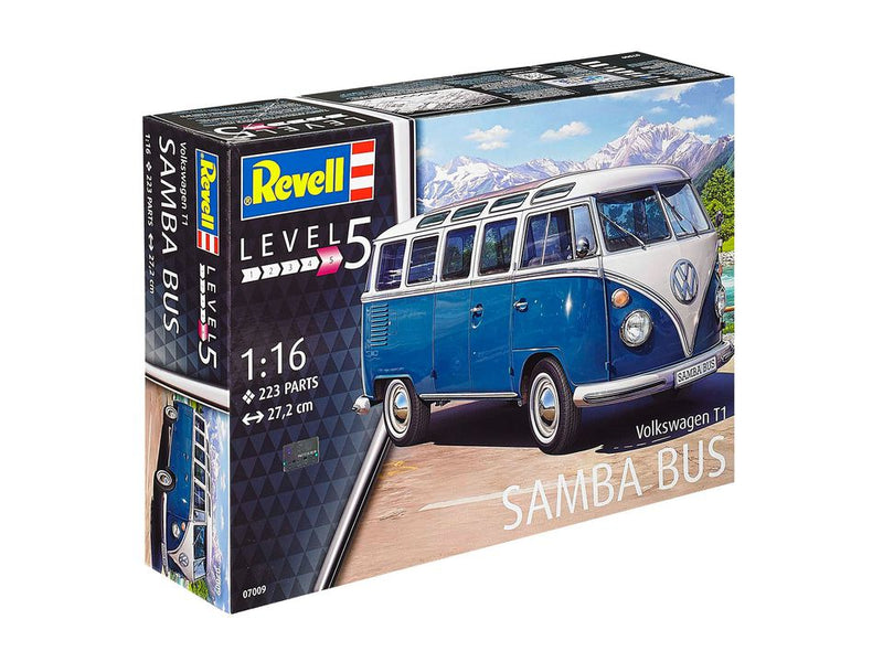 Revell Volkswagen T1 Samba - Montagesatz - Busmodell - 1:16 - Volkswagen T1 Samba - 223 Stück(e) - Blau - Weiß