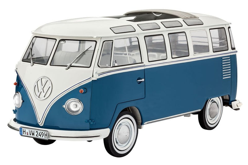Revell Volkswagen T1 Samba - Montagesatz - Busmodell - 1:16 - Volkswagen T1 Samba - 223 Stück(e) - Blau - Weiß
