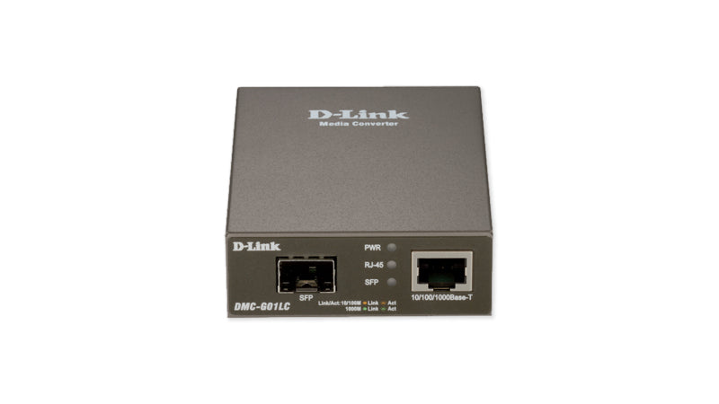 D-Link DMC G01LC - Medienkonverter - GigE - 10Base-T, 1000Base-LX, 1000Base-SX, 1000Base-ZX, 100Base-FX, 100Base-TX, 1000Base-T - RJ-45 / SFP (mini-GBIC)