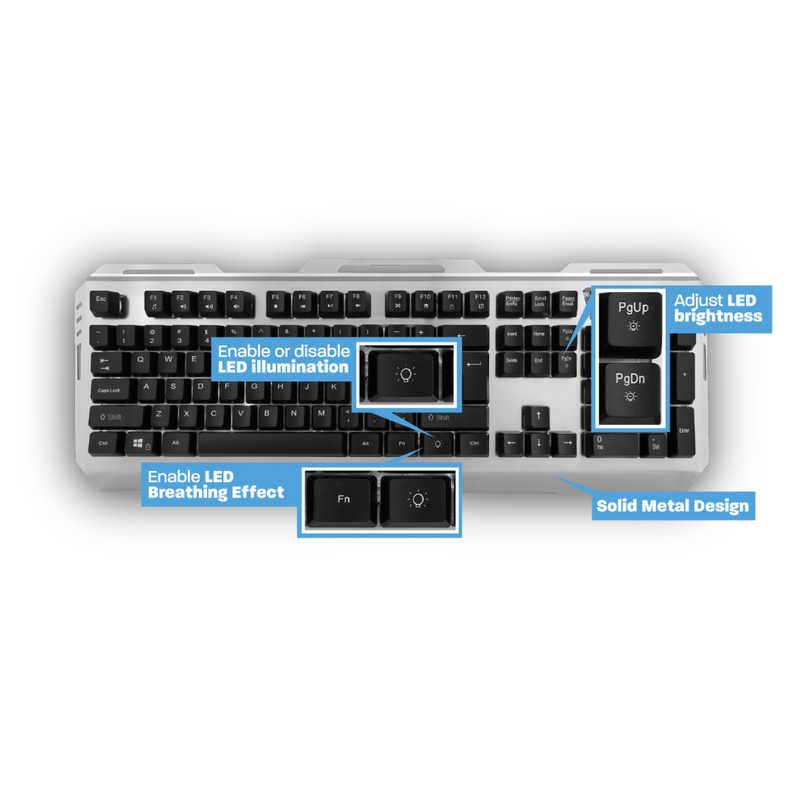 Eminent Play PL3310 - Tastatur - hinterleuchtet - USB