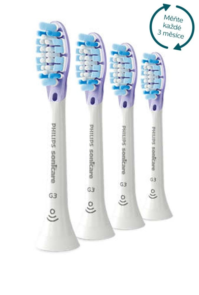 Philips Sonicare G3 Premium HX9054 Gum Care - Austausch-Bürstenkopf - für Zahnbürste - weiß (Packung mit 4)