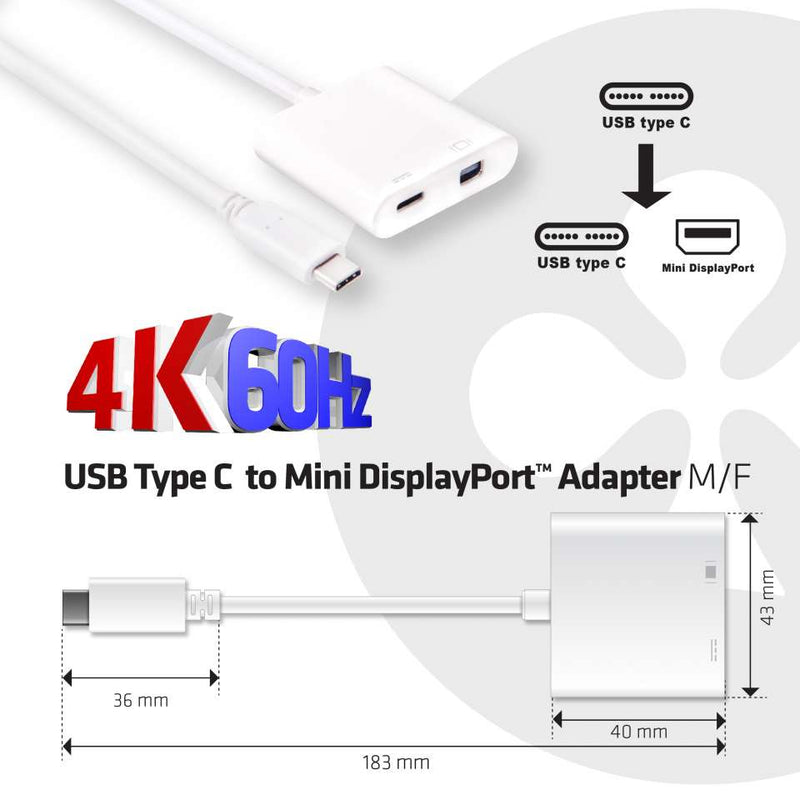 Club 3D CAC-1509 - Externer Videoadapter - USB-C 3.1