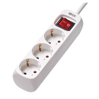Tripp p Lite 3 Outlet Power Strip German Type F Schuko Outlets 220 250V 16A 1.5 m Cord