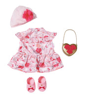 Zapf Baby Annabell Luxe set - Bloemen 43 cm - Puppen-Kleiderset - 3 Jahr(e) - Pink - Rot - Baby Annabell - Kinder - Mädchen