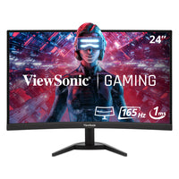 ViewSonic 24" 16 9 23.6" 1920 x 1080 Full HD 1500R curve monitor