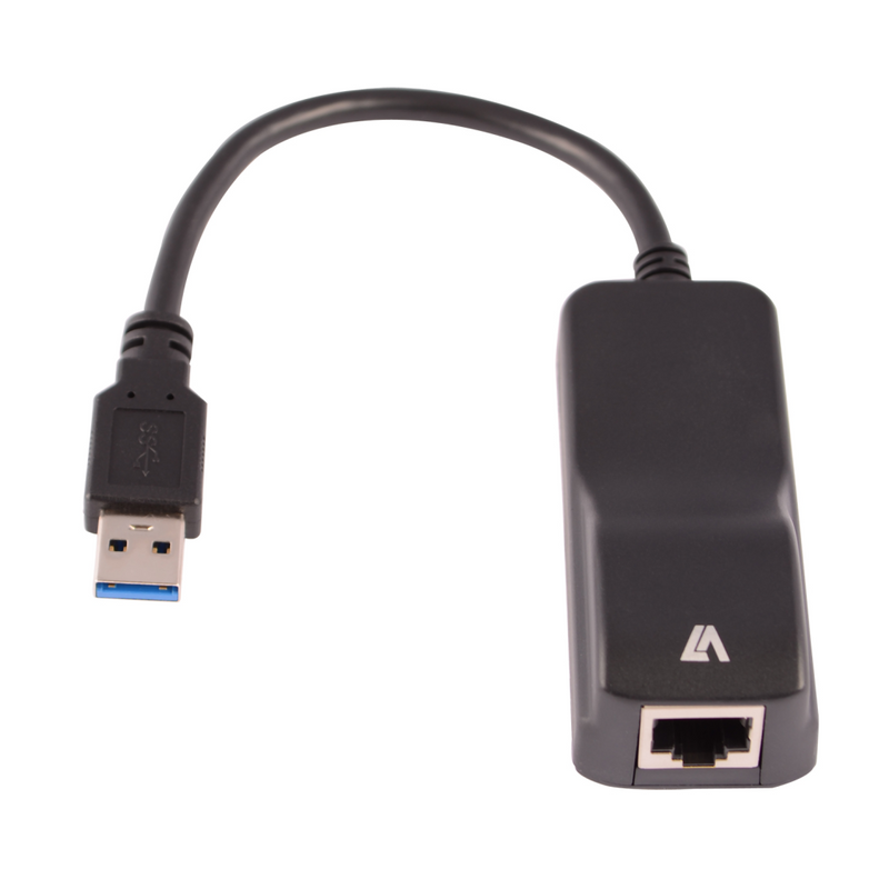 V7 Netzwerkadapter - USB 3.0 - GigE - Schwarz