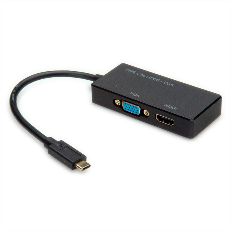 VALUE Externer Videoadapter - USB-C - HDMI, VGA