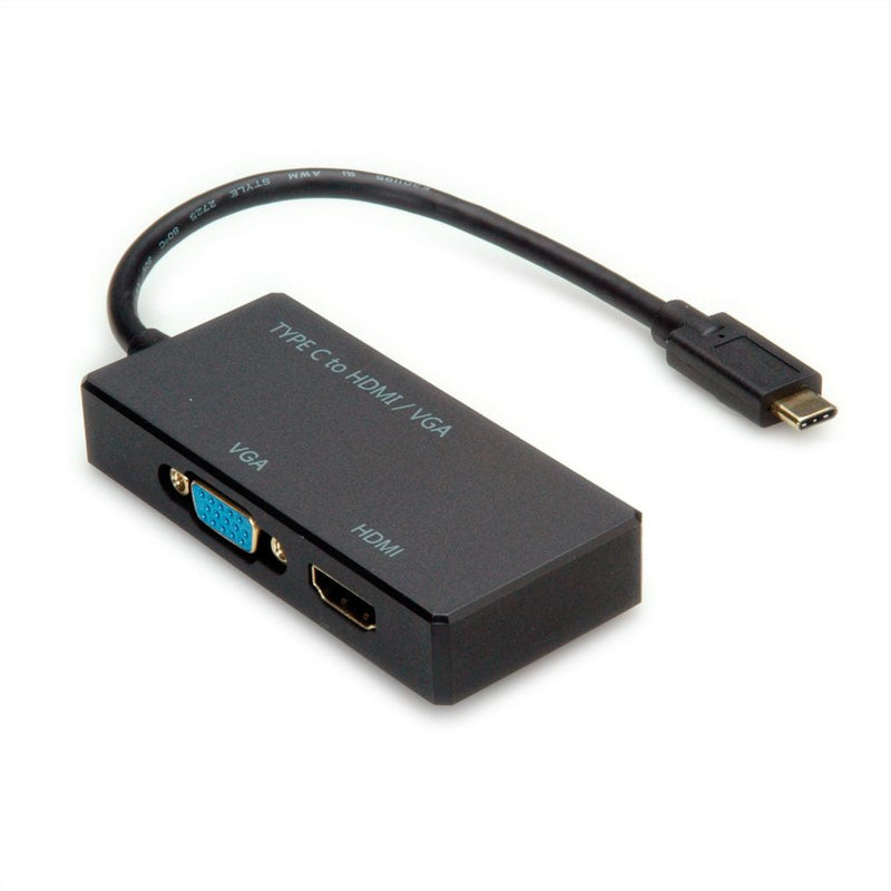 VALUE Externer Videoadapter - USB-C - HDMI, VGA
