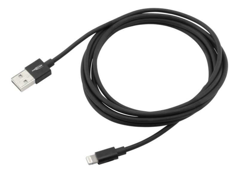 Ansmann Kabel Lightning->USB S/S 2.0m MFI USB auf Apple Lightning - Kabel - Digital/Daten