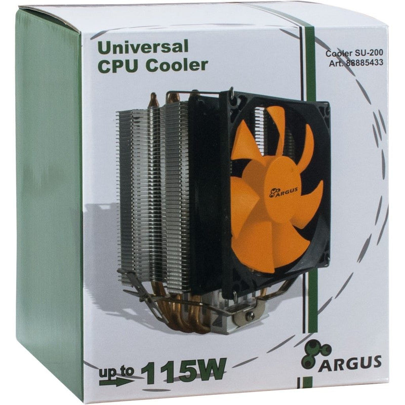 Inter-Tech Argus SU-200 - Prozessor-Luftkühler - (für: LGA775, LGA1156, AM2, AM2+, LGA1366, AM3, LGA1155, AM3+, FM1, FM2, LGA1150, LGA1151, AM4, LGA1200)