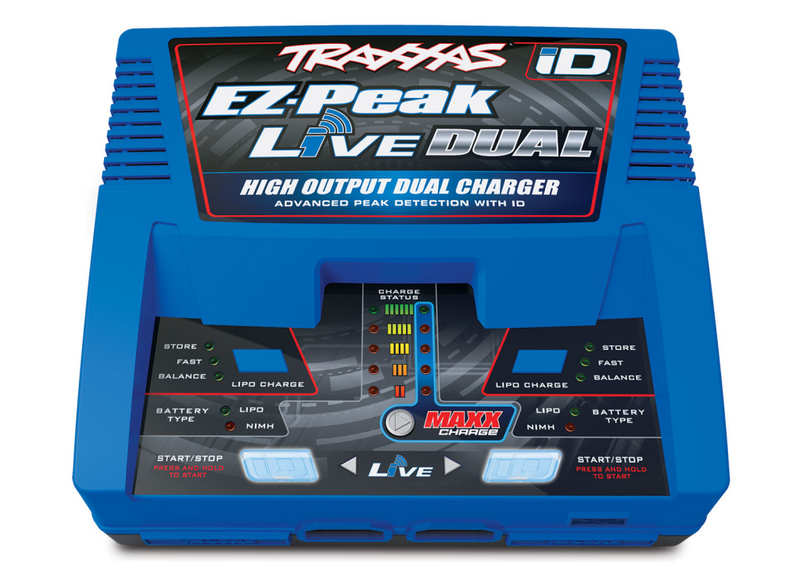 Traxxas 2973G - Stromversorgung für Batterieladegerät - Blau - 100 - 240 V - Charges Dual 5-8-cell NiMH batteries Charges Dual 2s - 3s - and 4s LiPo Batteries - 204 mm - 174 mm