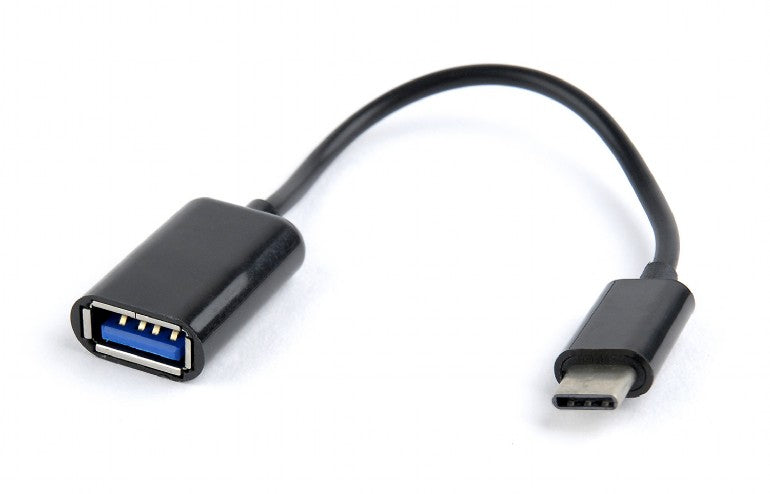 Gembird AB-OTG-CMAF2-01 - 0,2 m - USB Typ-C - USB Typ-A - Schwarz