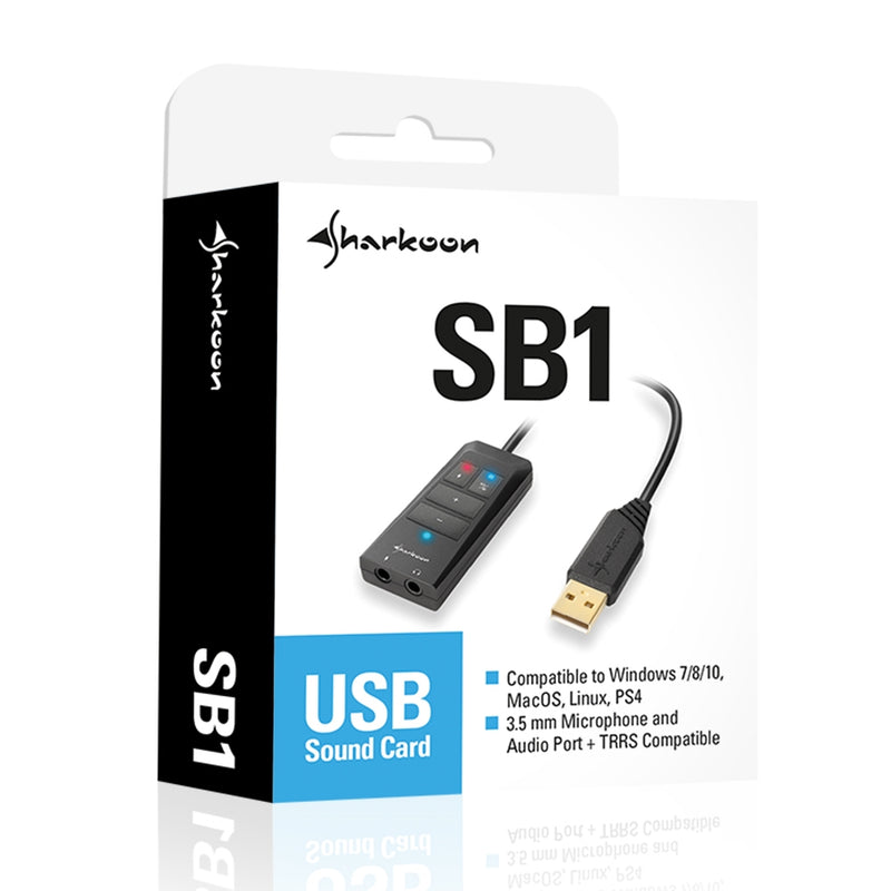 Sharkoon SB1 - Soundkarte - USB - SSS1629